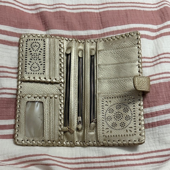 Source Unknown Handbags - Source Unknown Metallic Gold Women's Wallet